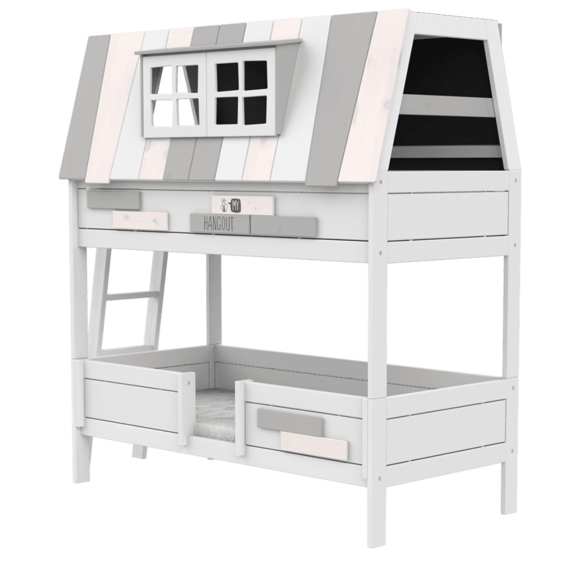 Litera cabaña 90x200cm HANGOUT Somier Deluxe Lifetime blanco