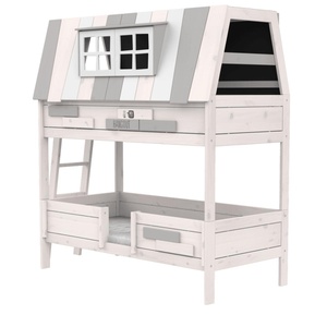 Litera cabaña 90x200cm HANGOUT Somier Deluxe Lifetime blanqueado