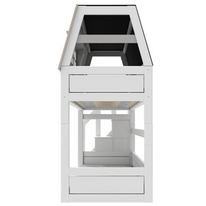 Litera cabaña baja 90x200cm escalera cajones MY HANGOUT Lifetime blanco