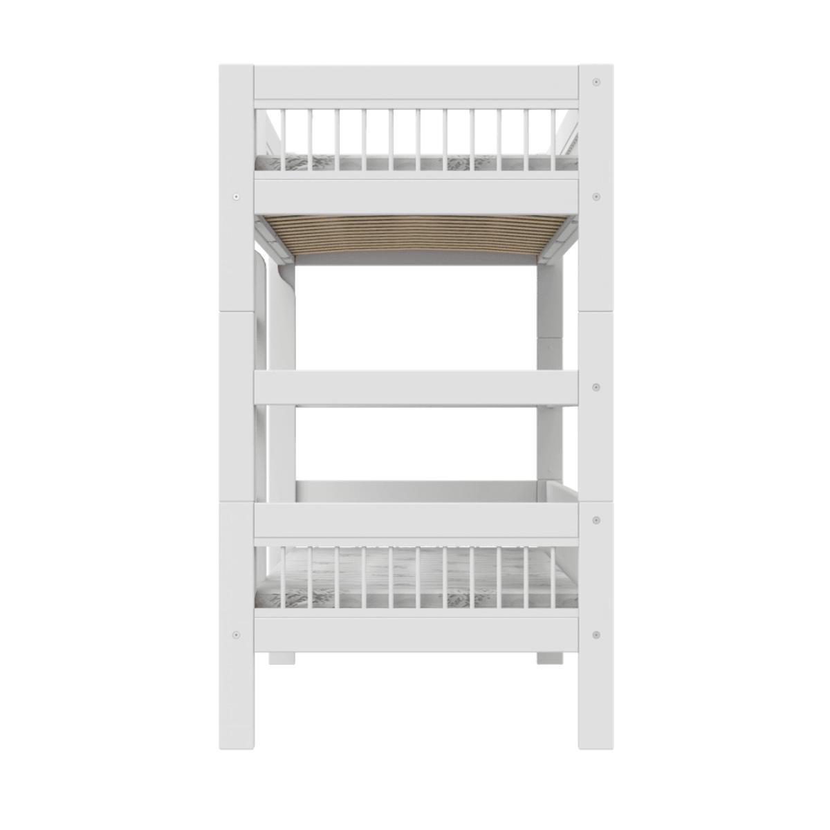Litera-escalera recta 90x200cm BREEZE Somier Deluxe Lifetime blanco