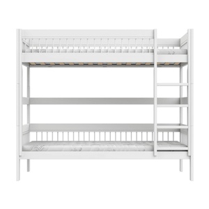 Litera-escalera recta 90x200cm BREEZE Somier Deluxe Lifetime blanco
