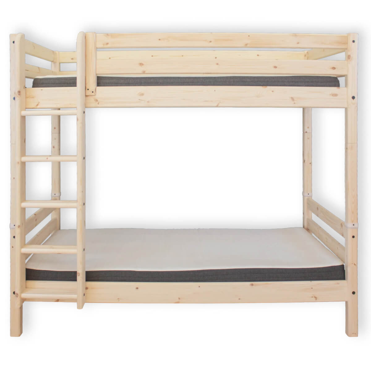 Litera extra alta 90x200cm escalera recta CLASSIC RAW Flexa pino