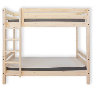 Litera extra alta 90x200cm escalera recta CLASSIC RAW Flexa pino