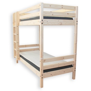 Litera extra alta 90x200cm escalera recta CLASSIC RAW Flexa pino
