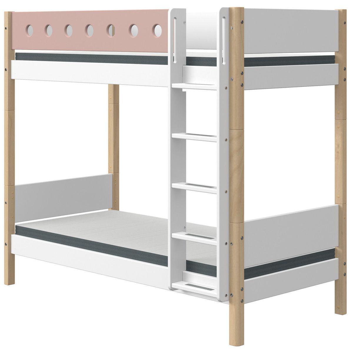 abitare-kids.es | Litera extra alta 90x200cm escalera recta WHITE Flexa