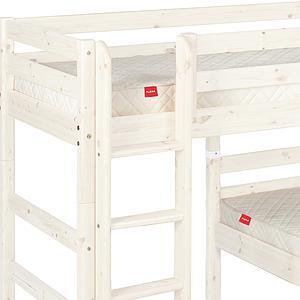 Litera Semialta tren 90x200 CLASSIC Flexa escalera recta blanco cal