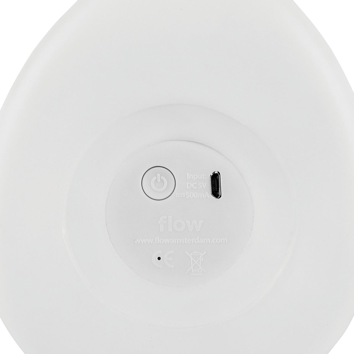 Luz de noche medium MOBY Flow Amsterdam blanco