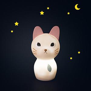 Luz nocturna gato APRÈS LA PLUIE Moulin Roty