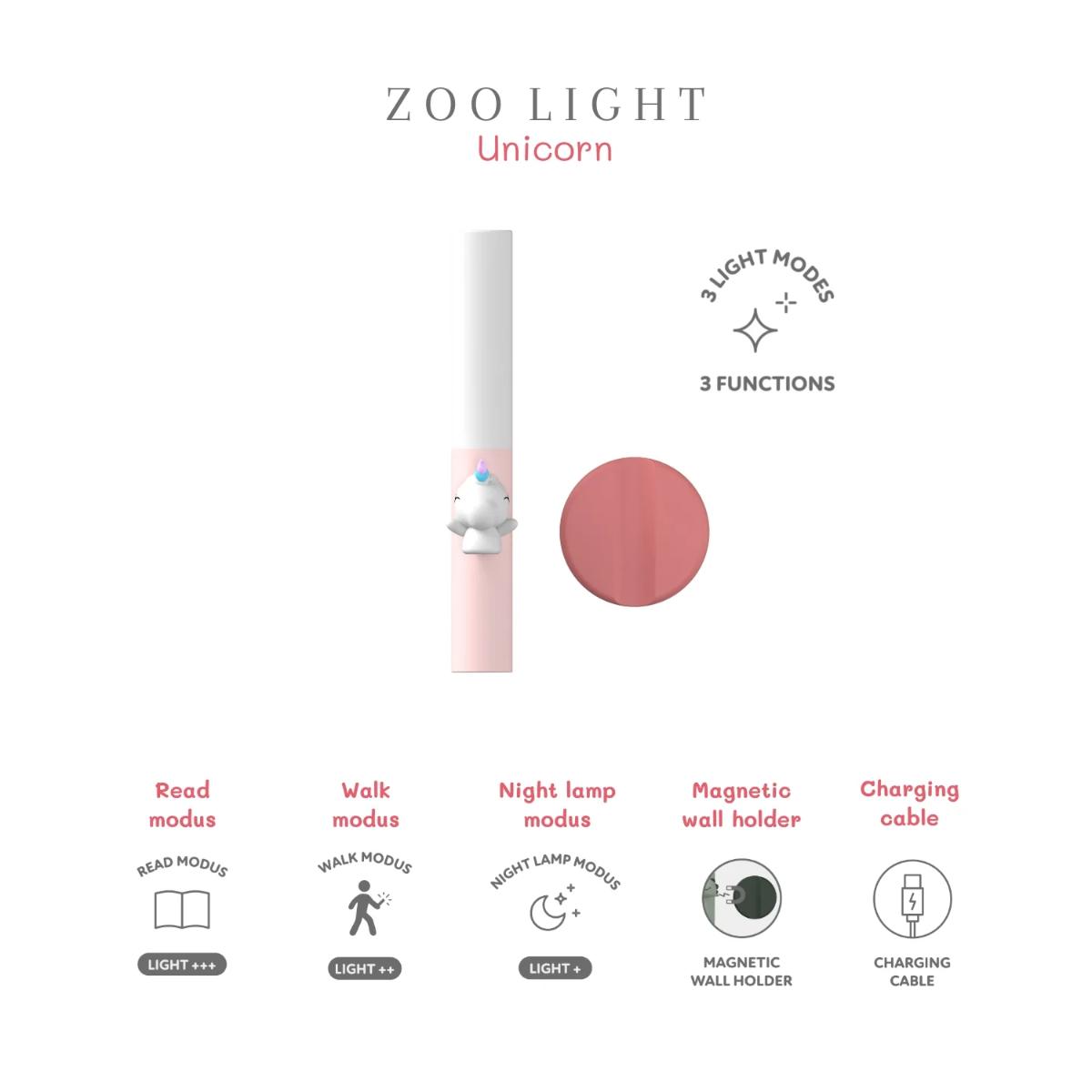Luz nocturna ZOO Zoofamily Unicorn