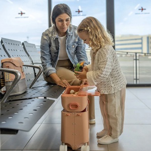 Maleta-cama JETKIDS Stokke coral pink
