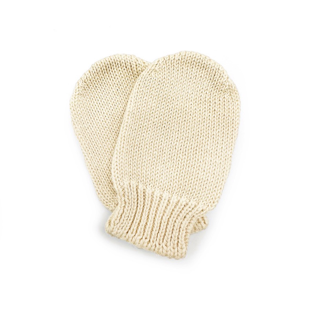 Manoplas bebé TRICOT Babyshower beige
