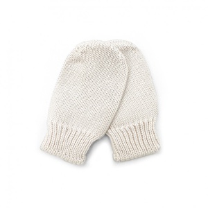 Manoplas bebé TRICOT Babyshower ivory