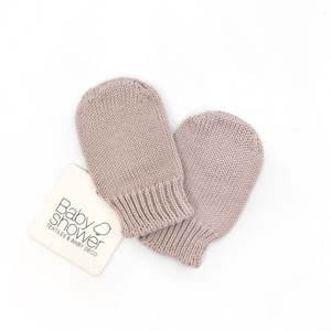 Manoplas bebé TRICOT Babyshower nude