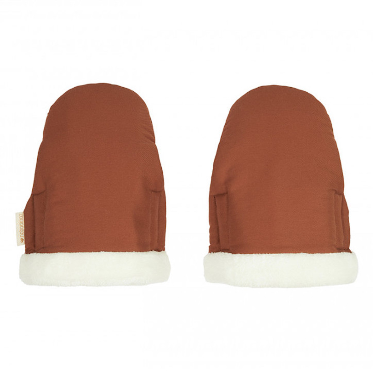 Manoplas impermeables cochecito BABY ON THE GO Nobodinoz clay brown