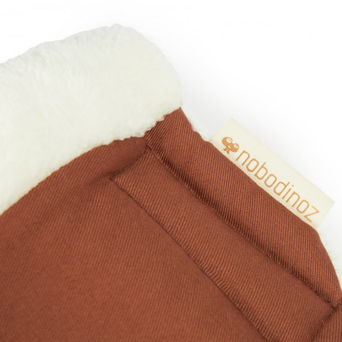 Manoplas impermeables cochecito BABY ON THE GO Nobodinoz clay brown