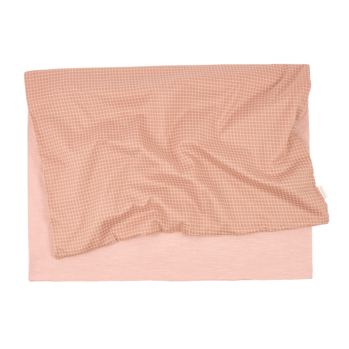 Manta 70x100cm STORIES Edición Limitada Nobodinoz blush lemon grid
