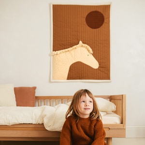 Manta acolchada 73x95cm ARTY QUILT Nobodinoz Horse