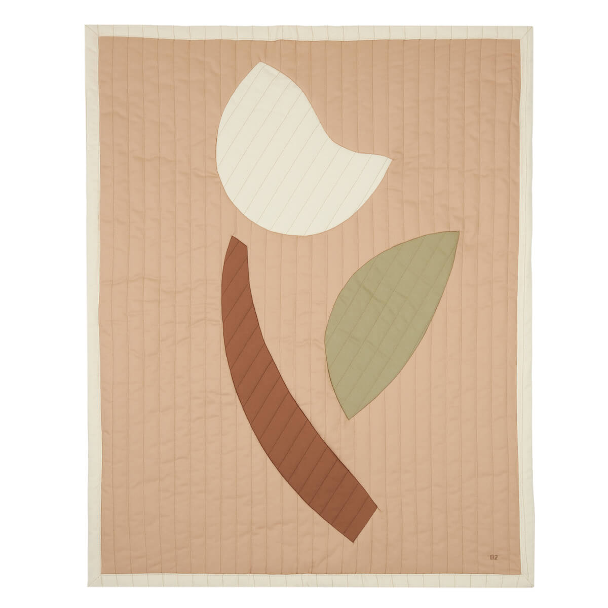 Manta acolchada 73x95cm ARTY QUILT Nobodinoz Tulip