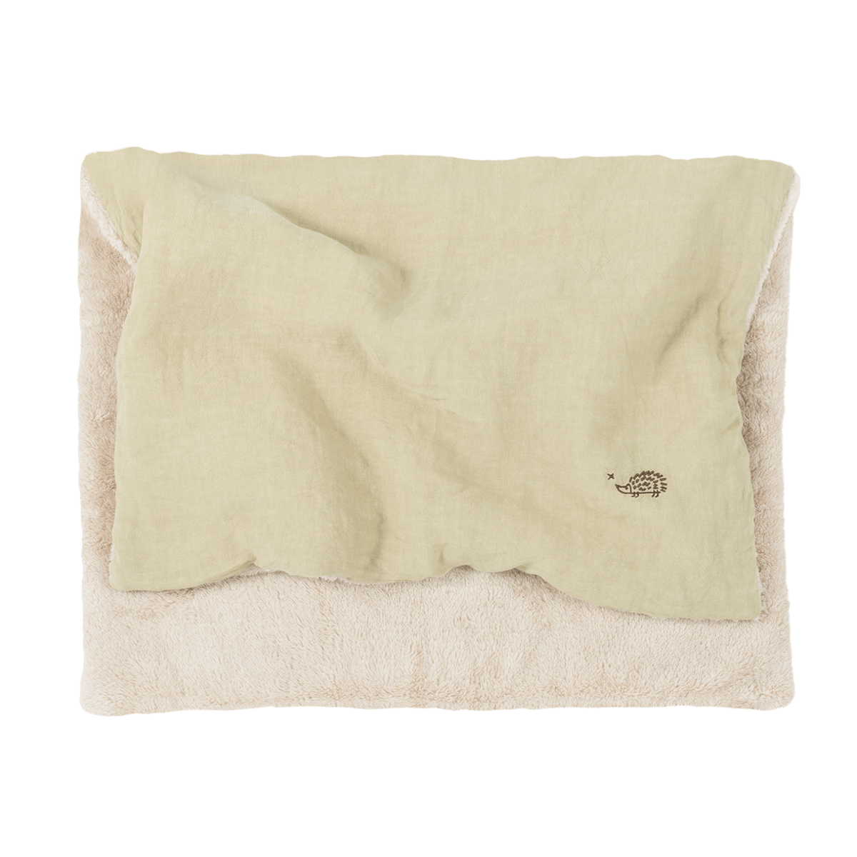Manta invierno 70x100cm FRENCH LINEN Nobodinoz green tea