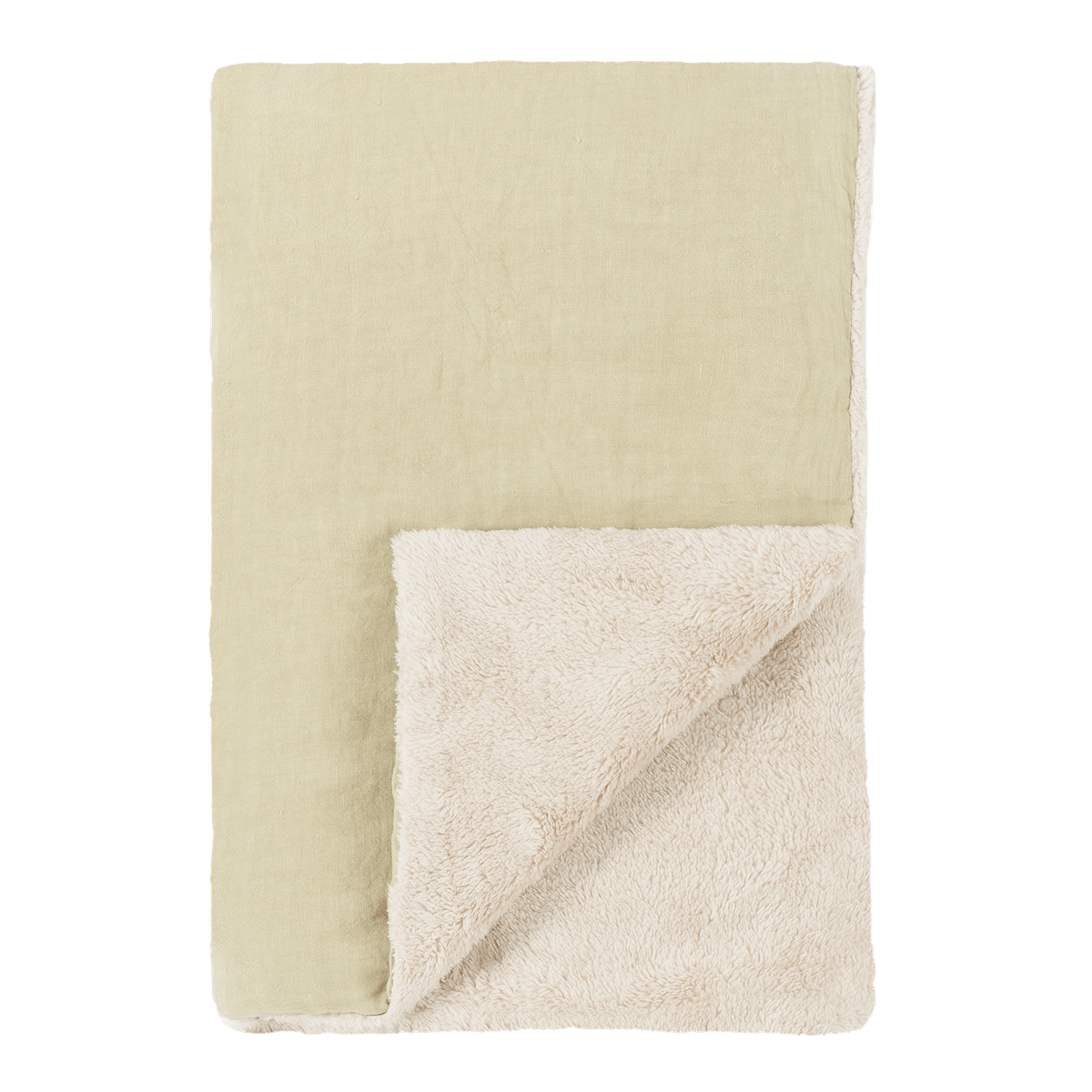 Manta invierno 70x100cm FRENCH LINEN Nobodinoz green tea