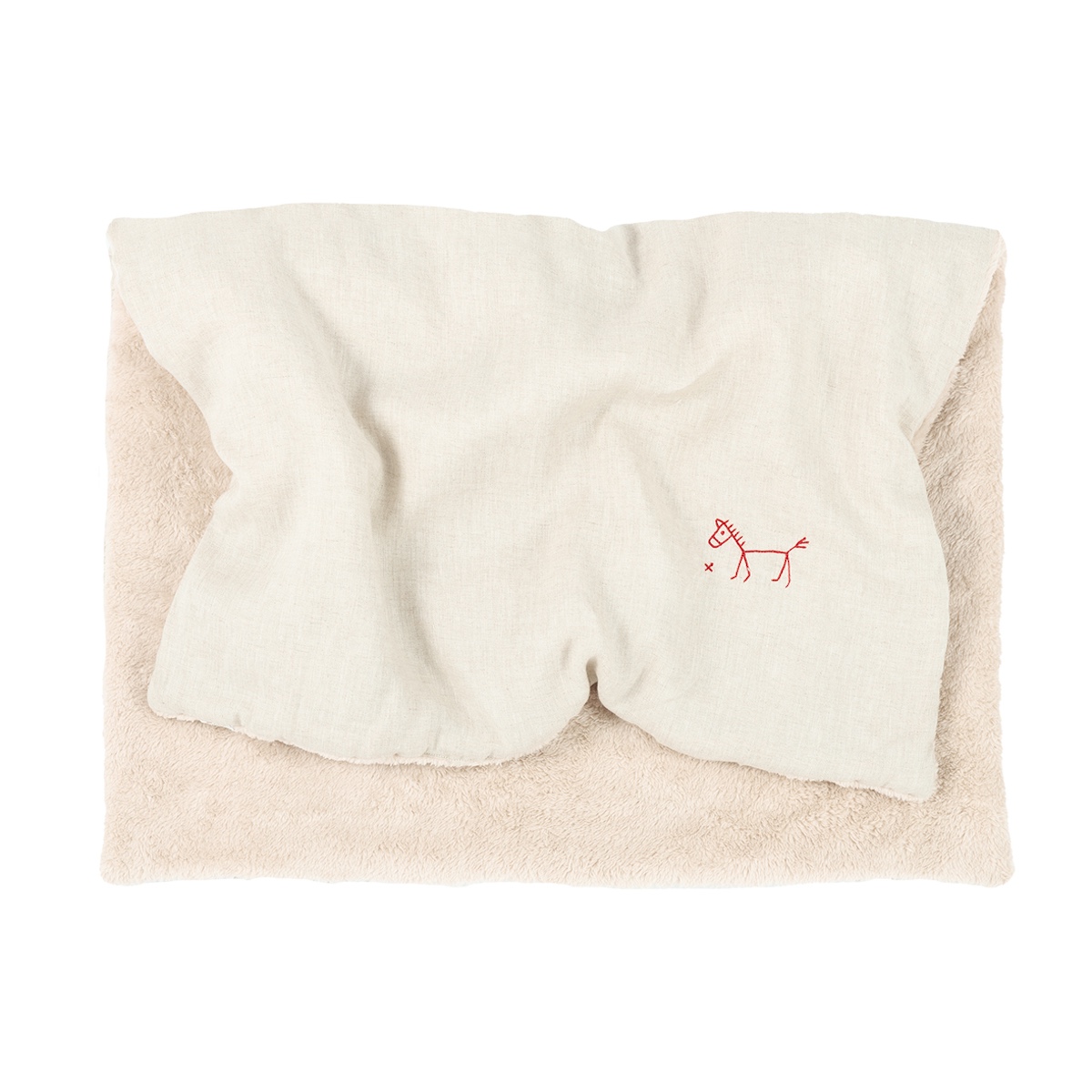 Manta invierno 70x100cm FRENCH LINEN Nobodinoz greige