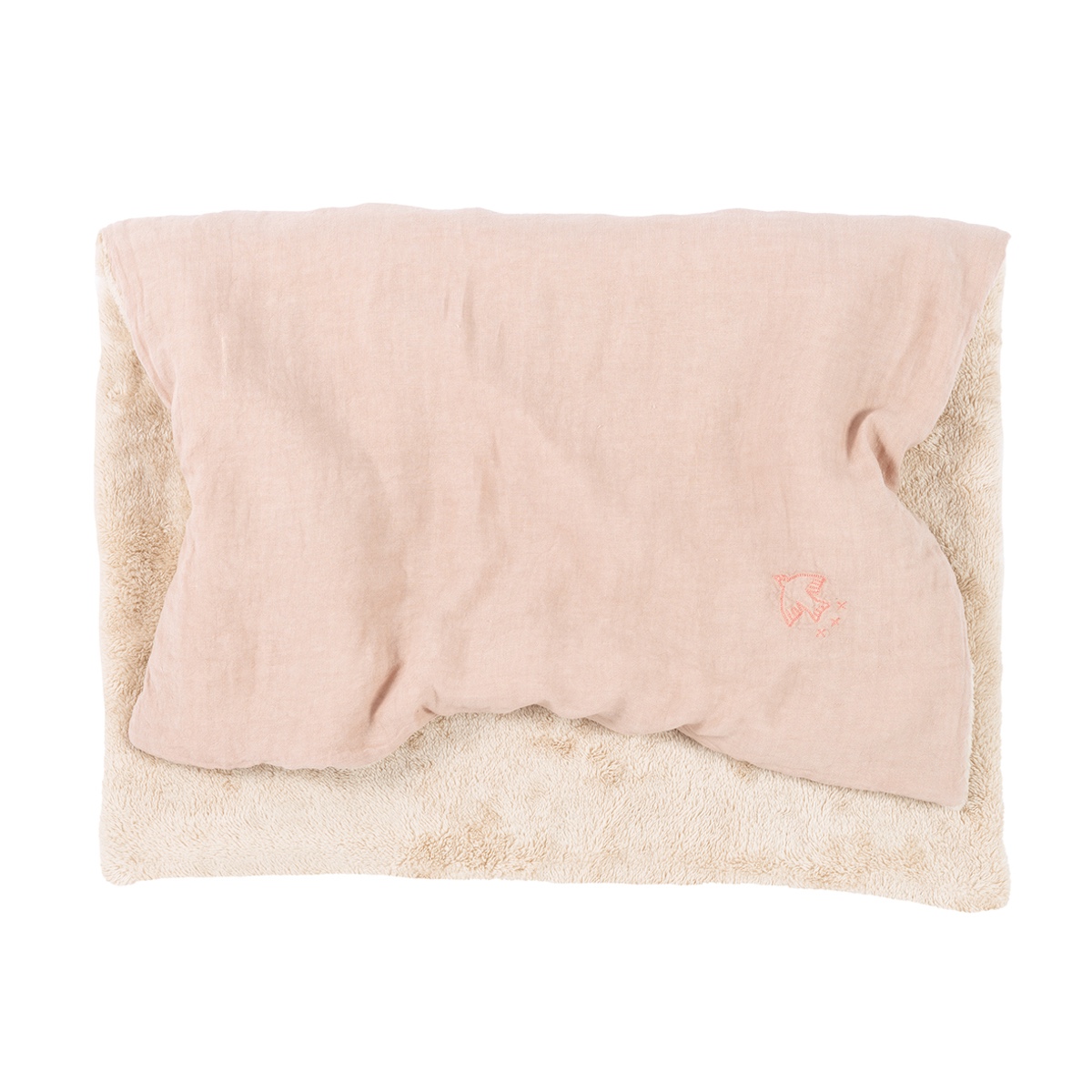 Manta invierno 70x100cm FRENCH LINEN Nobodinoz mauve pink