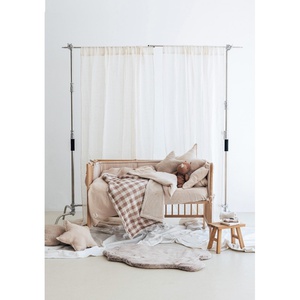 Manta polar XL Babyshower vichy caramel