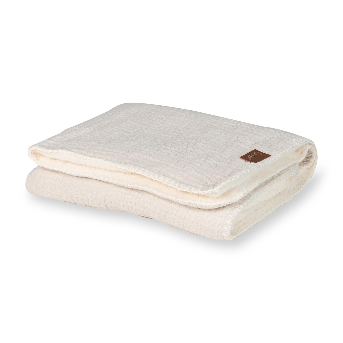 Manta teddy 65x80cm NATURAL Quax clay