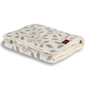 Manta teddy 65x80cm NATURAL Quax leaf