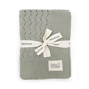 Manta tricot CLASSIC Babyshower dune