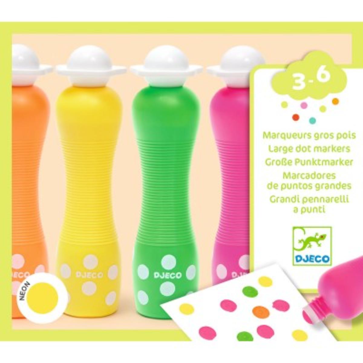 Marcadores espuma Neon 4uds Djeco