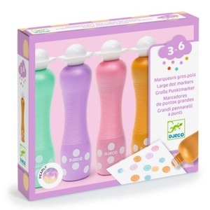 Marcadores espuma Perlado 4uds Djeco