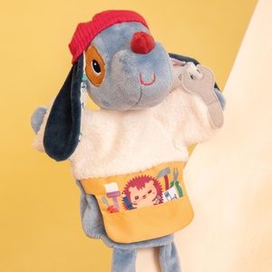 Marioneta mano perro JULES Lilliputiens