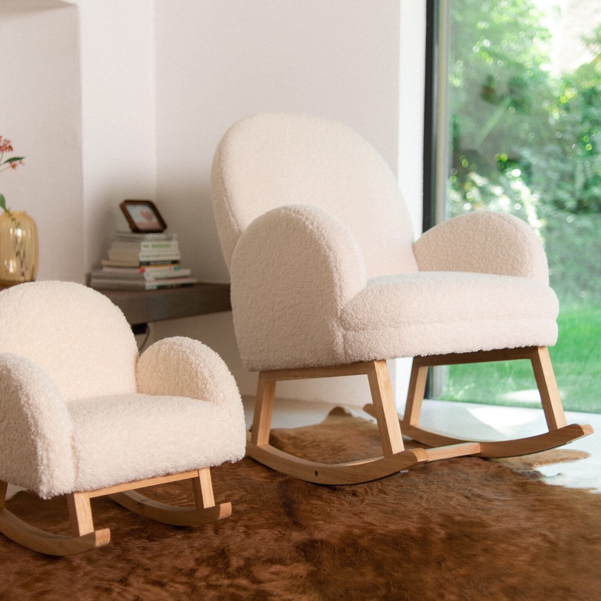 Mecedora adulto Childhome Teddy crudo
