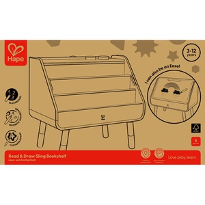 Mesa dibujo-biblioteca 2en1 Hape