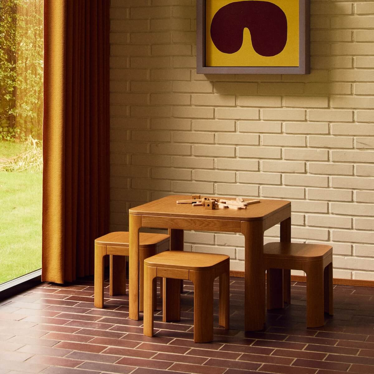 Mesa infantil NOVA Flexa roble