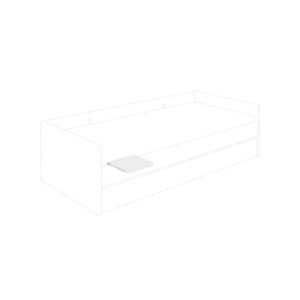 Mesita cama sofá LOVELY ALIV Yuny by Paidi off white