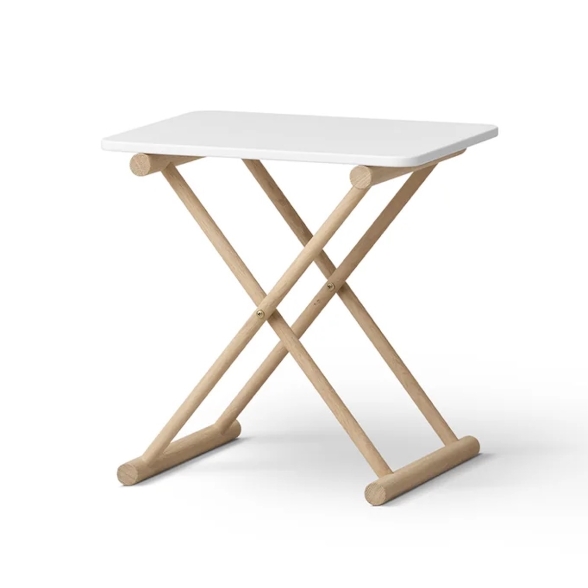 Mesita de noche alta CAMP Oliver Furniture blanco-roble