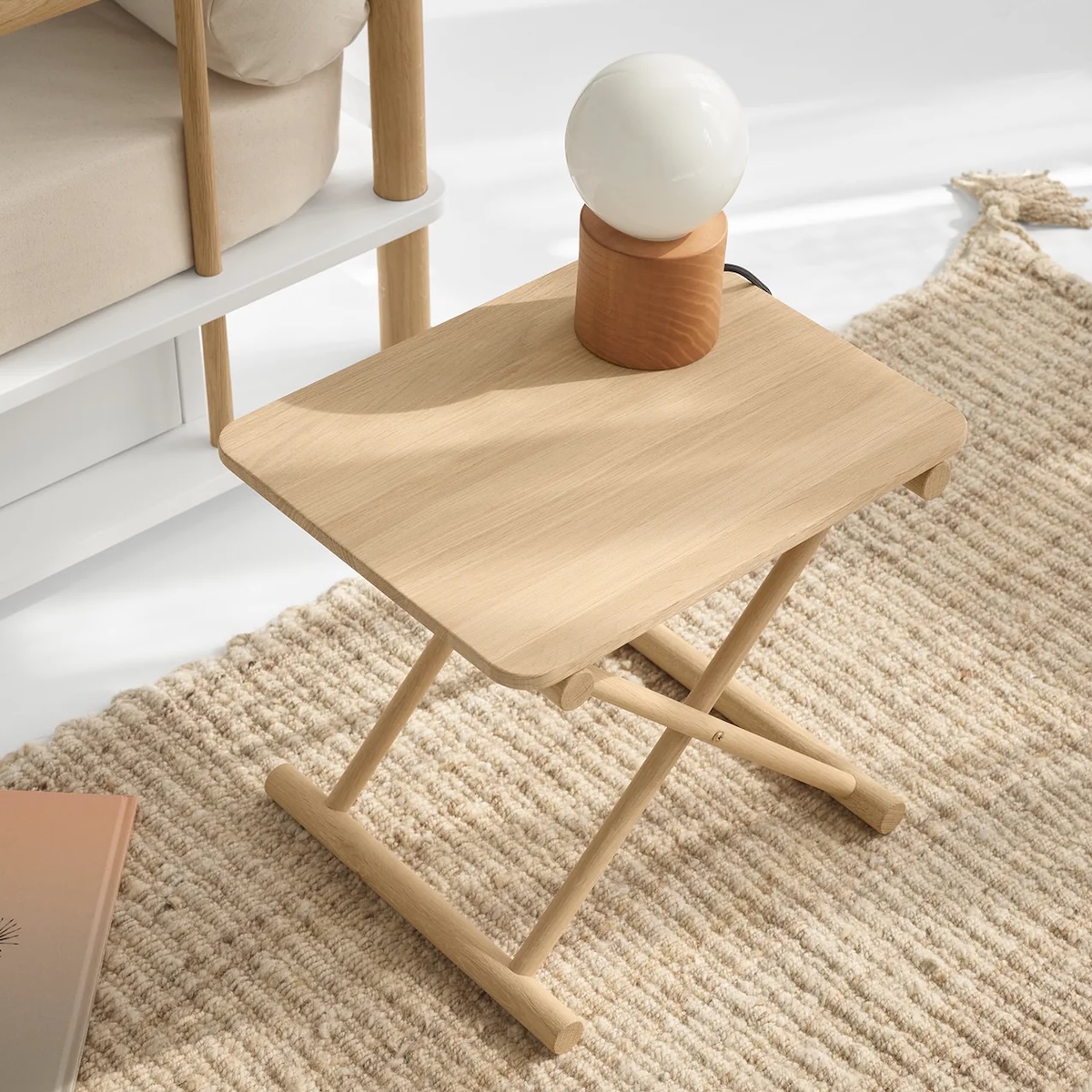 Mesita de noche alta CAMP Oliver Furniture roble