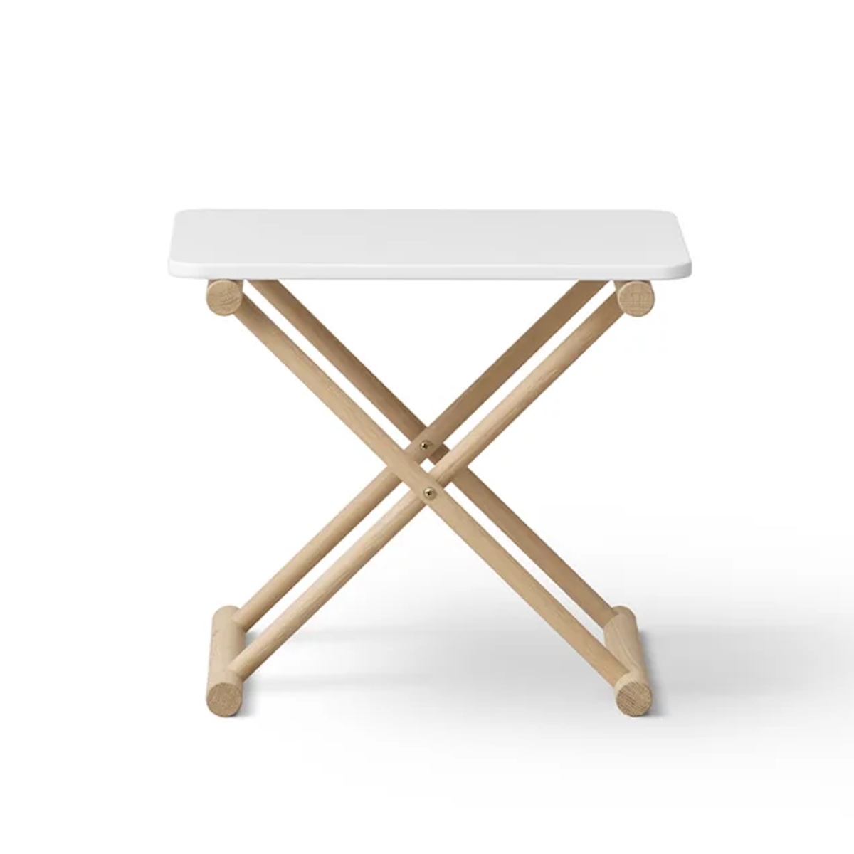 Mesita de noche baja CAMP Oliver Furniture blanco-roble