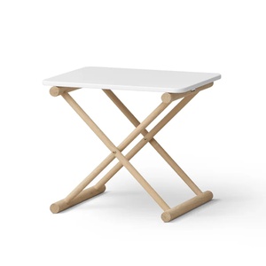 Mesita de noche baja CAMP Oliver Furniture blanco-roble