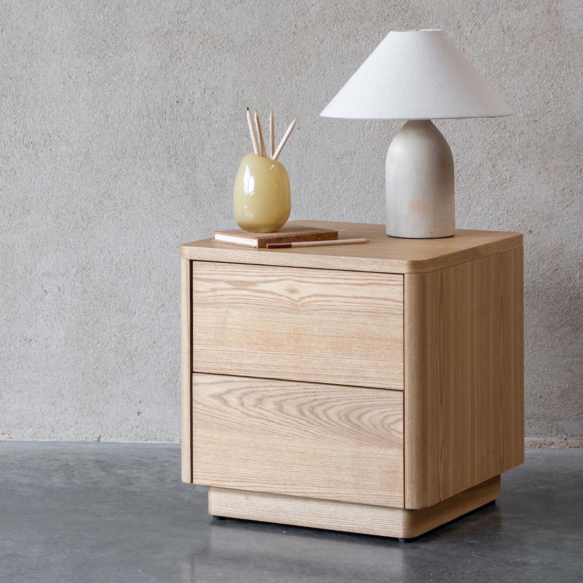 Mesita de noche YUME-HAI NO KI Quax natural ash