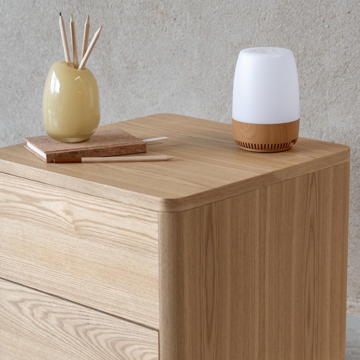 Mesita de noche YUME-HAI NO KI Quax natural ash