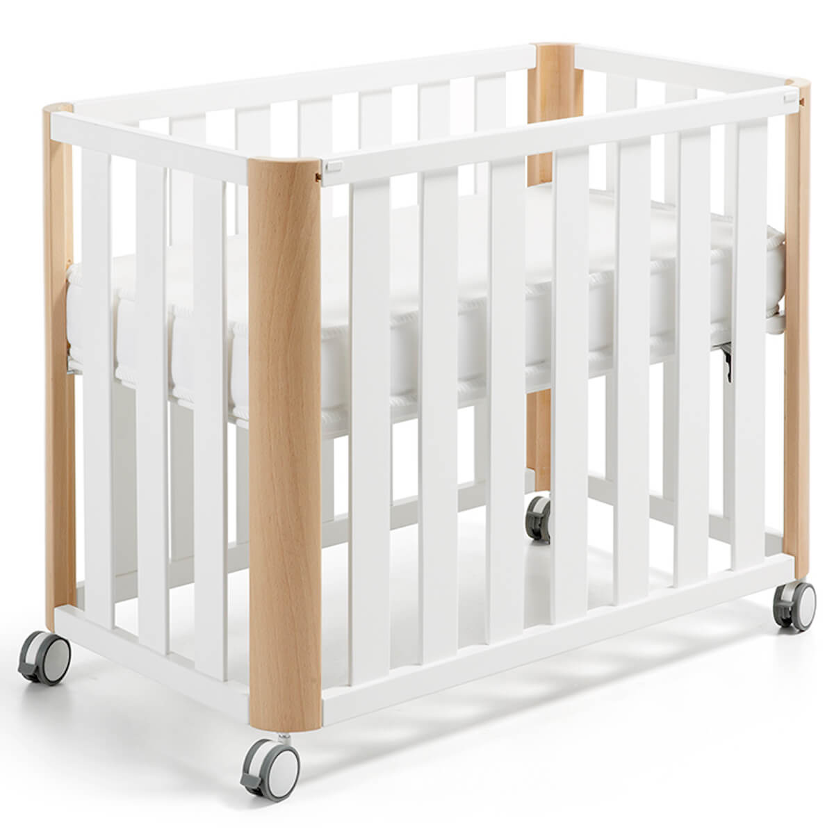 Minicuna colecho-colchón 50x90cm DOCO Sleeping Cotinfant blanco-natural