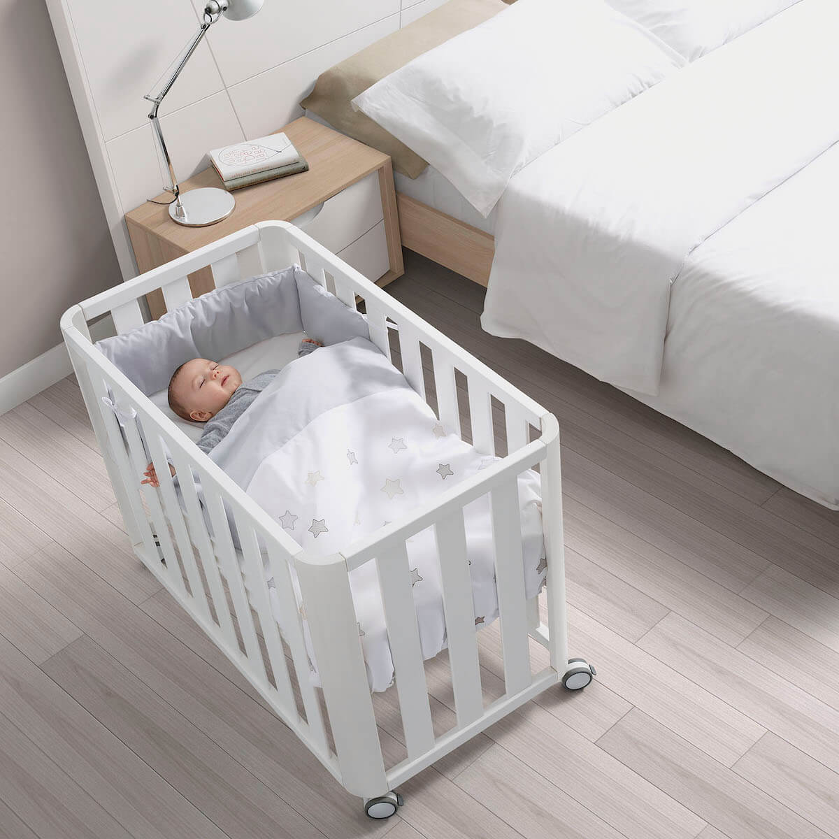 Minicuna colecho-colchón 50x90cm DOCO Sleeping Cotinfant blanco