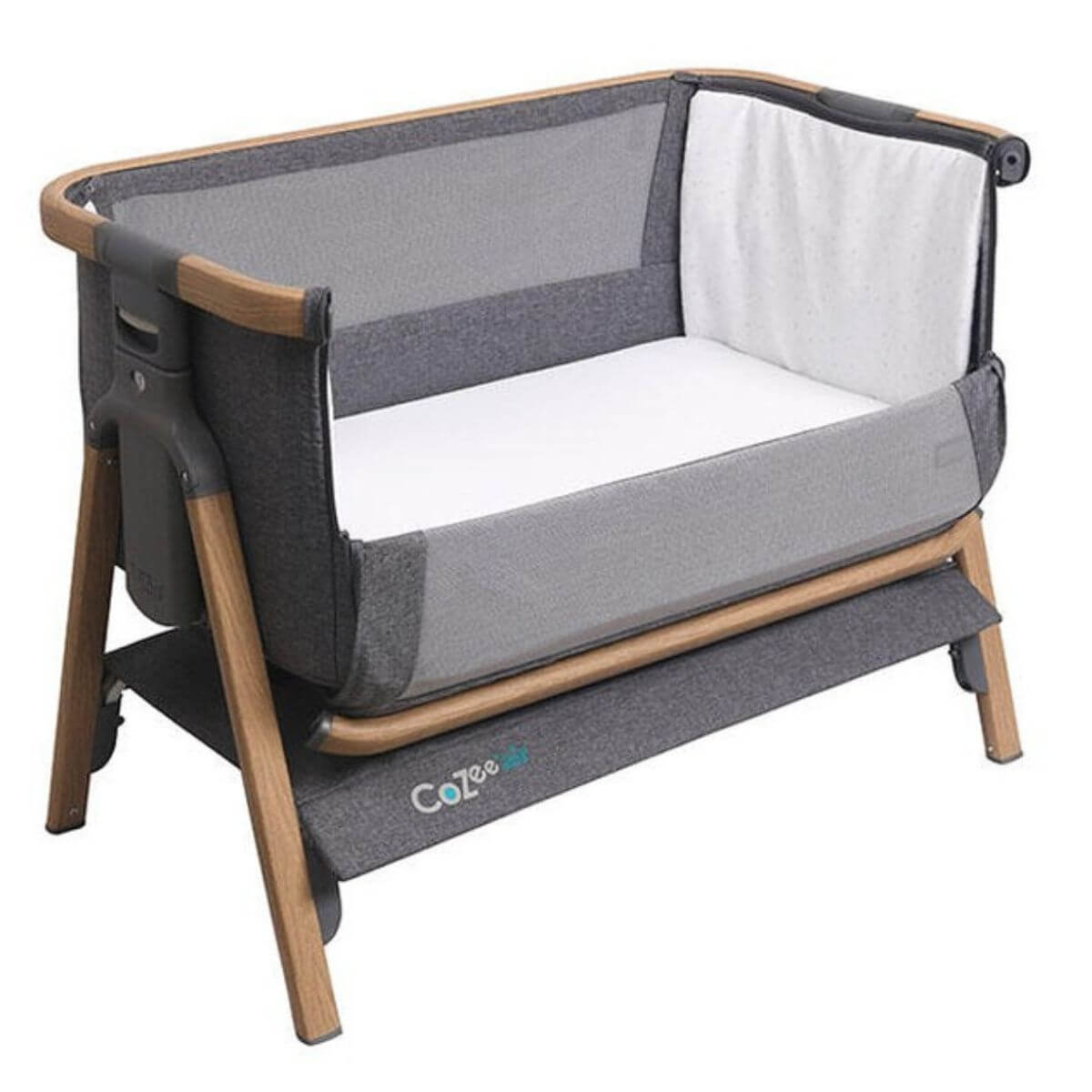Minicuna colecho COZEE Air Tutti Bambini roble-antracita lunares