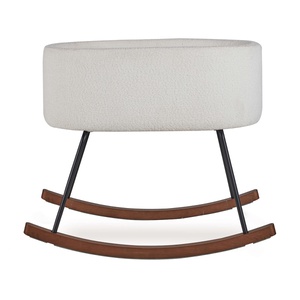 Minicuna mecedora DE LUXE Quax bouclé crema