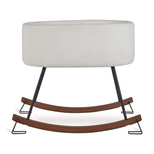 Minicuna mecedora DE LUXE Quax bouclé crema