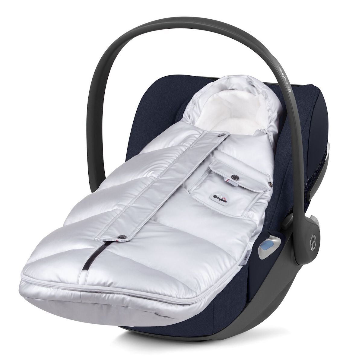 Minisaco silla auto invierno PLATINUM Cybex Arctic silver