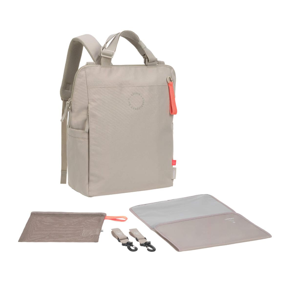 Mochila cambiador Conversion GREEN LABEL Laessig beige